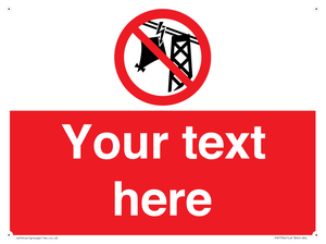 Custom prohibition do not fly kites near overhead electrical power lines